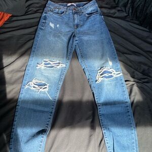SO Kohls High rise ripped vintage mom jeans size 1